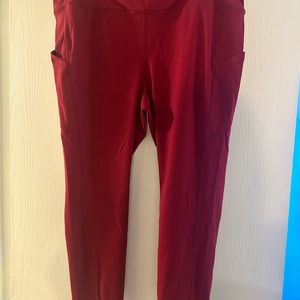 Torrid Active Full Length Red Leggings